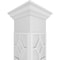 Ekena Millwork Craftsman Classic Square Non-Tapered Kinsman Fretwork Column w/ Crown Capital & Crown Base CC1008ENKNSCRCR - alternate 2
